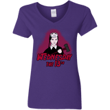 T-Shirts Purple / S Wednesday The 13th Women's V-Neck T-Shirt