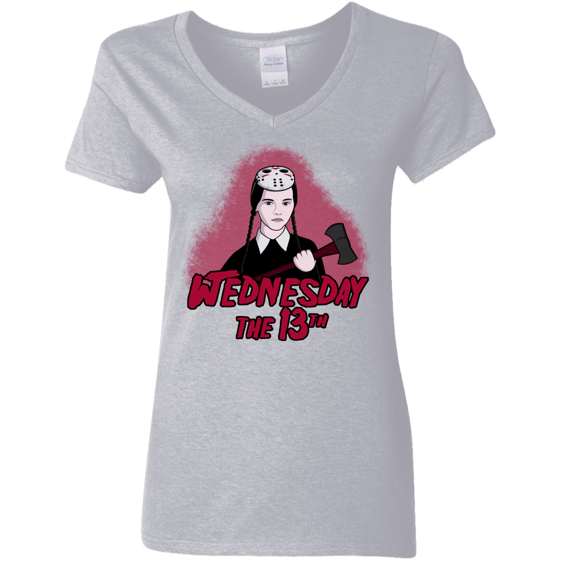 T-Shirts Sport Grey / S Wednesday The 13th Women's V-Neck T-Shirt