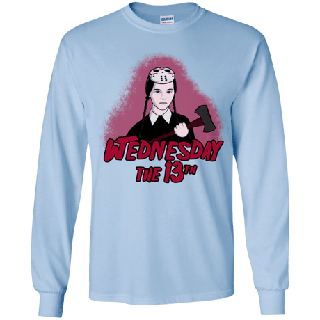 T-Shirts Light Blue / YS Wednesday The 13th Youth Long Sleeve T-Shirt
