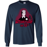 T-Shirts Navy / YS Wednesday The 13th Youth Long Sleeve T-Shirt