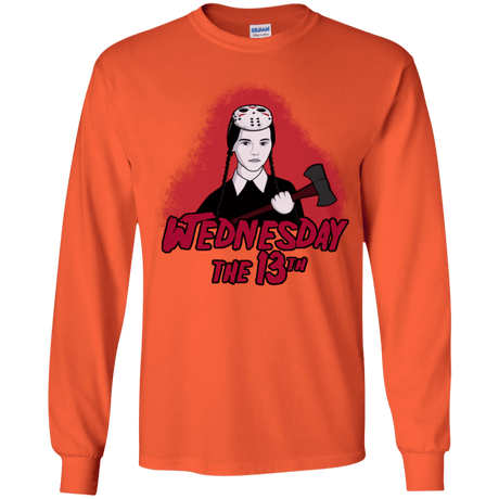 T-Shirts Orange / YS Wednesday The 13th Youth Long Sleeve T-Shirt