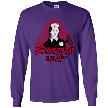 T-Shirts Purple / YS Wednesday The 13th Youth Long Sleeve T-Shirt