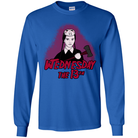 T-Shirts Royal / YS Wednesday The 13th Youth Long Sleeve T-Shirt