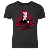 T-Shirts Vintage Black / YXS Wednesday The 13th Youth Triblend T-Shirt