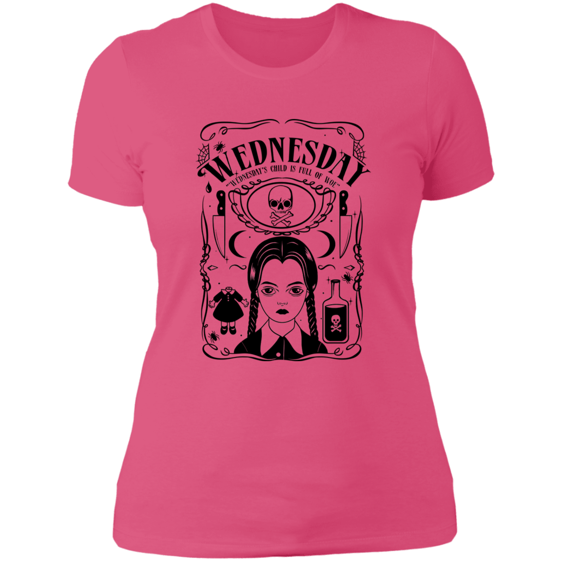 T-Shirts Hot Pink / S Wednesday Women's Premium T-Shirt