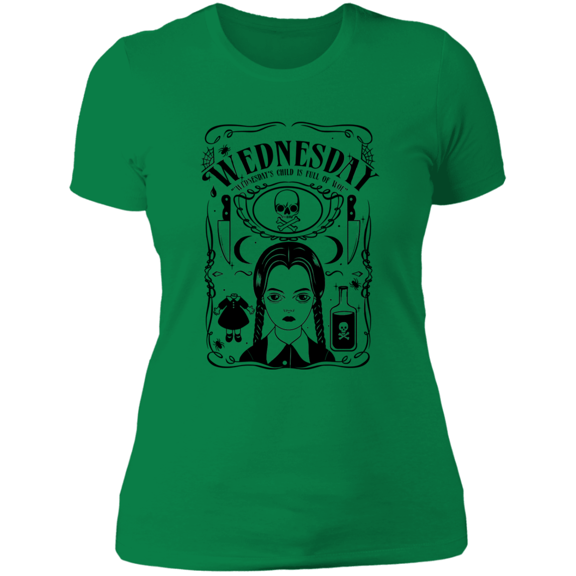 T-Shirts Kelly Green / S Wednesday Women's Premium T-Shirt