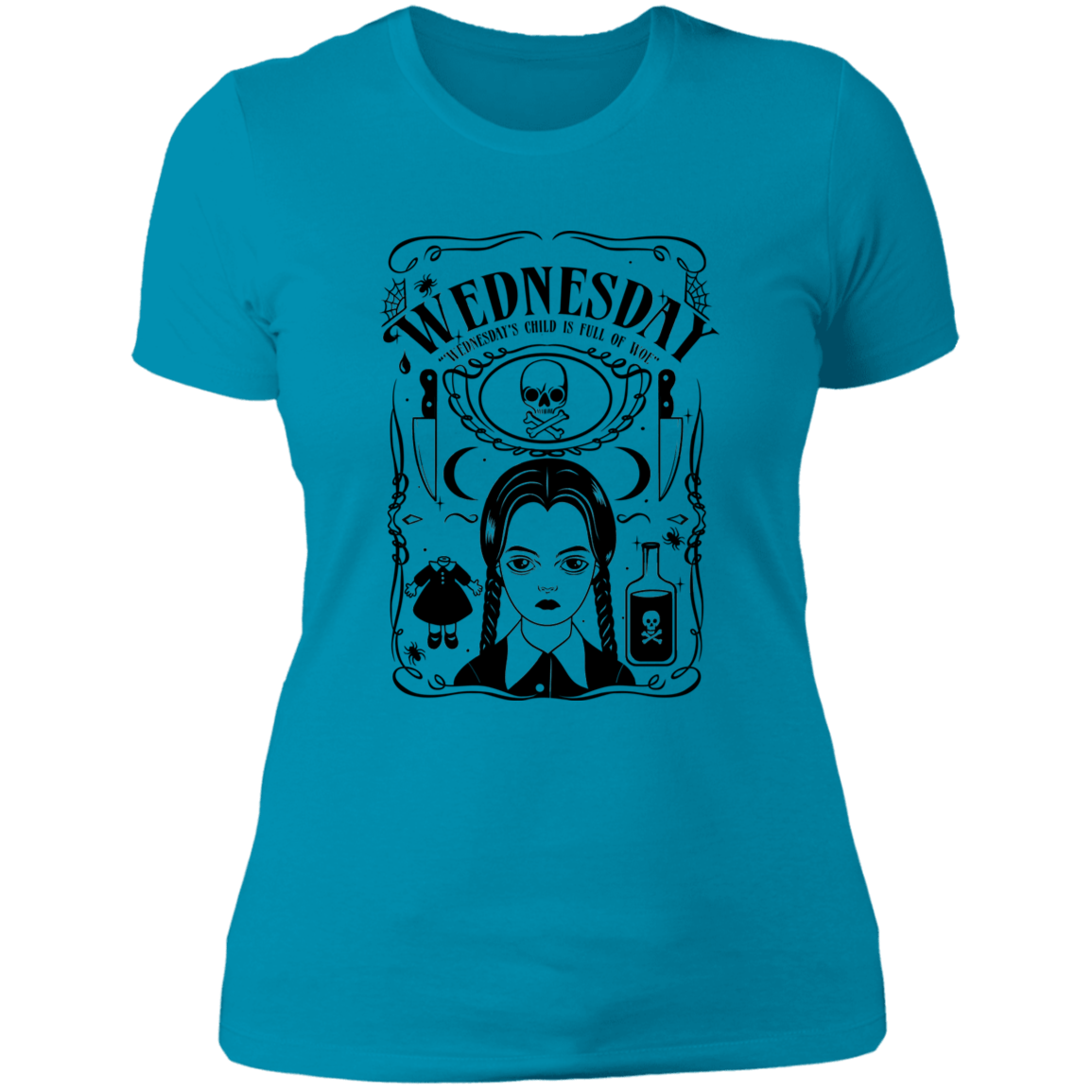T-Shirts Turquoise / S Wednesday Women's Premium T-Shirt