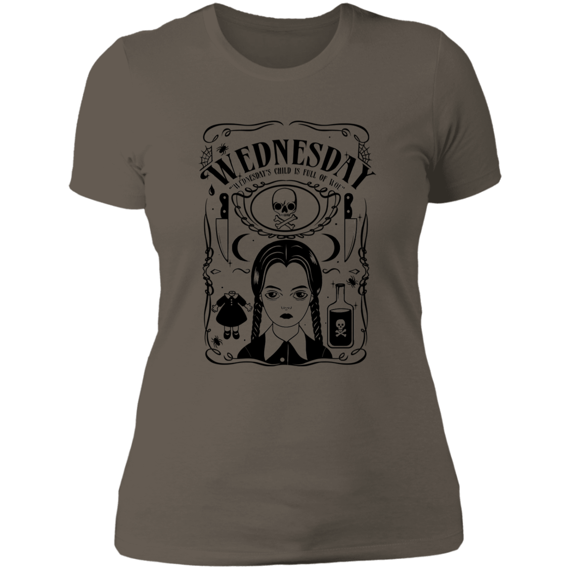 T-Shirts Warm Grey / S Wednesday Women's Premium T-Shirt