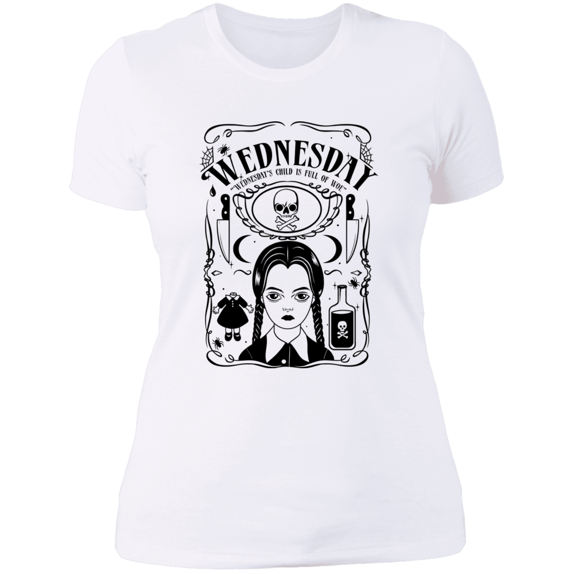T-Shirts White / S Wednesday Women's Premium T-Shirt