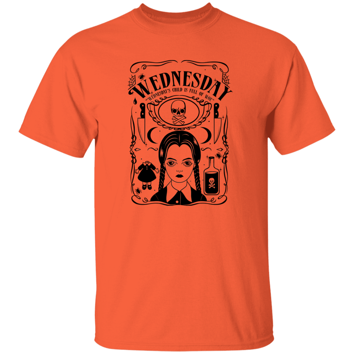 T-Shirts Orange / YXS Wednesday Youth T-Shirt
