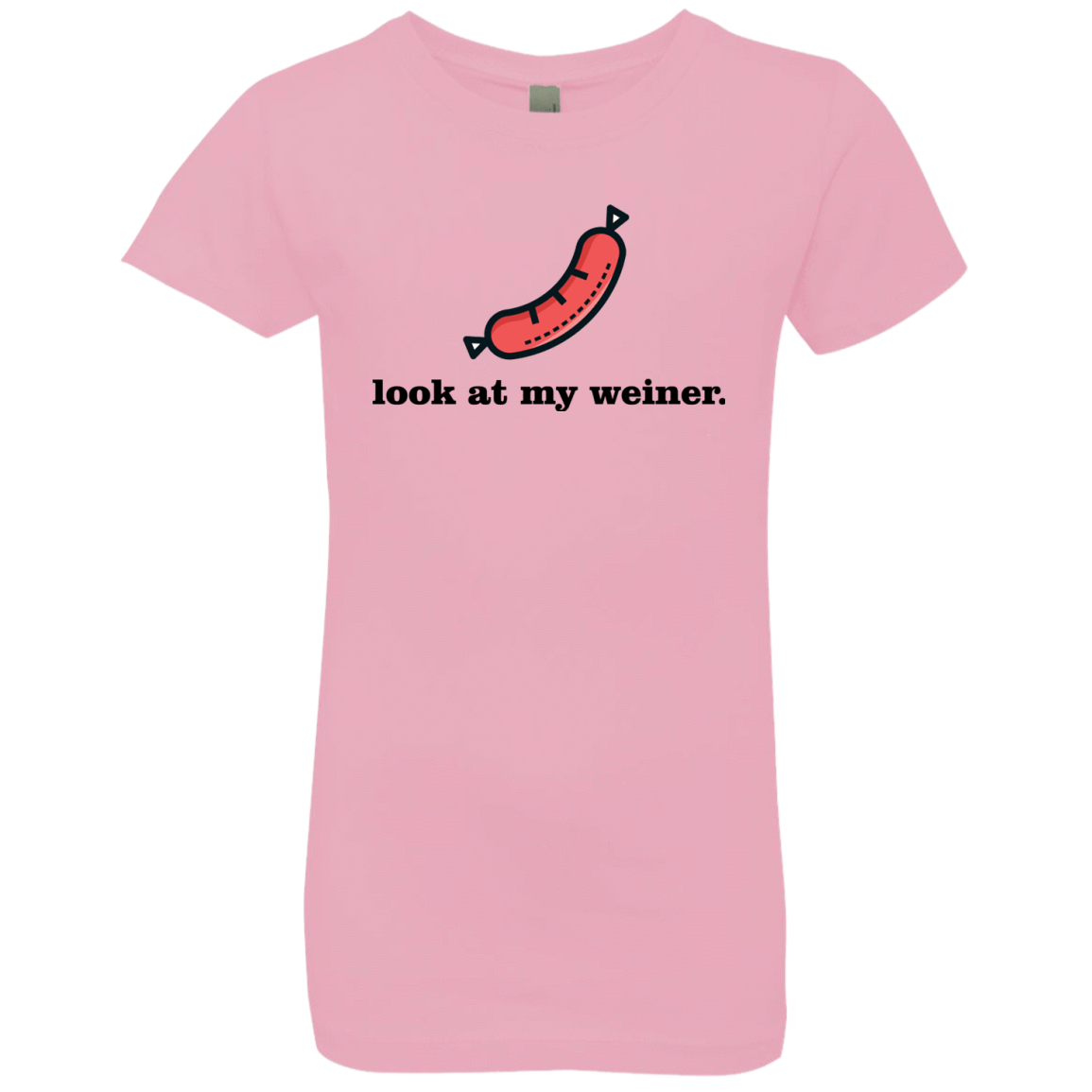T-Shirts Light Pink / YXS Weiner Girls Premium T-Shirt