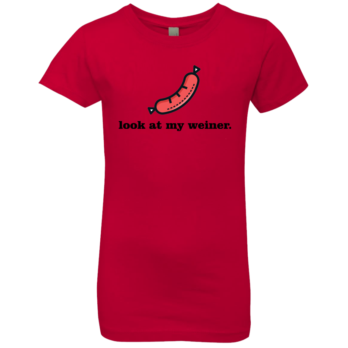 T-Shirts Red / YXS Weiner Girls Premium T-Shirt