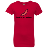 T-Shirts Red / YXS Weiner Girls Premium T-Shirt