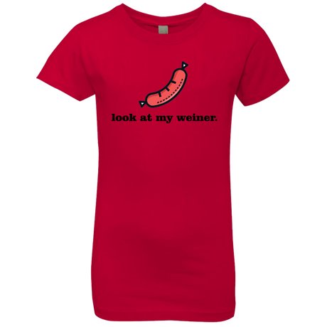 T-Shirts Red / YXS Weiner Girls Premium T-Shirt