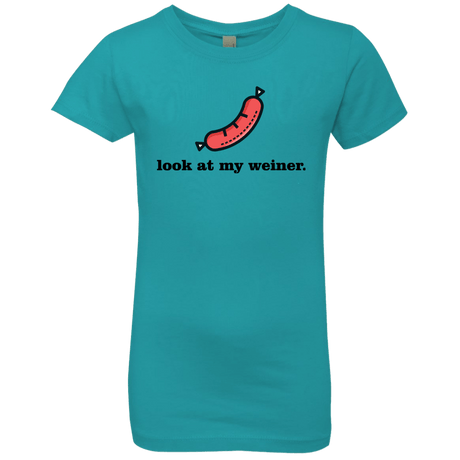 T-Shirts Tahiti Blue / YXS Weiner Girls Premium T-Shirt