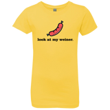 T-Shirts Vibrant Yellow / YXS Weiner Girls Premium T-Shirt