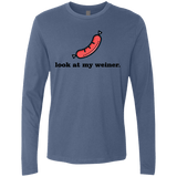 T-Shirts Indigo / Small Weiner Men's Premium Long Sleeve
