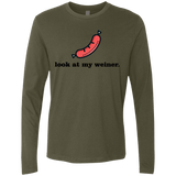 T-Shirts Military Green / Small Weiner Men's Premium Long Sleeve