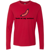 T-Shirts Red / Small Weiner Men's Premium Long Sleeve