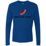 T-Shirts Royal / Small Weiner Men's Premium Long Sleeve