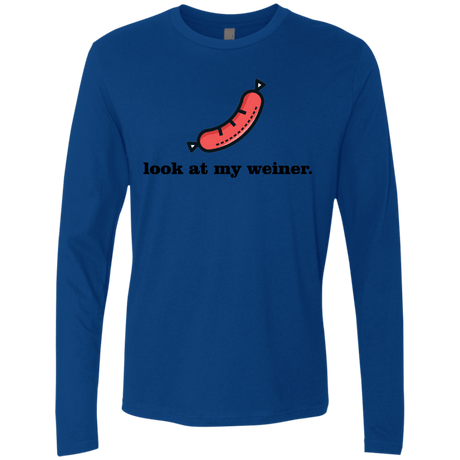 T-Shirts Royal / Small Weiner Men's Premium Long Sleeve