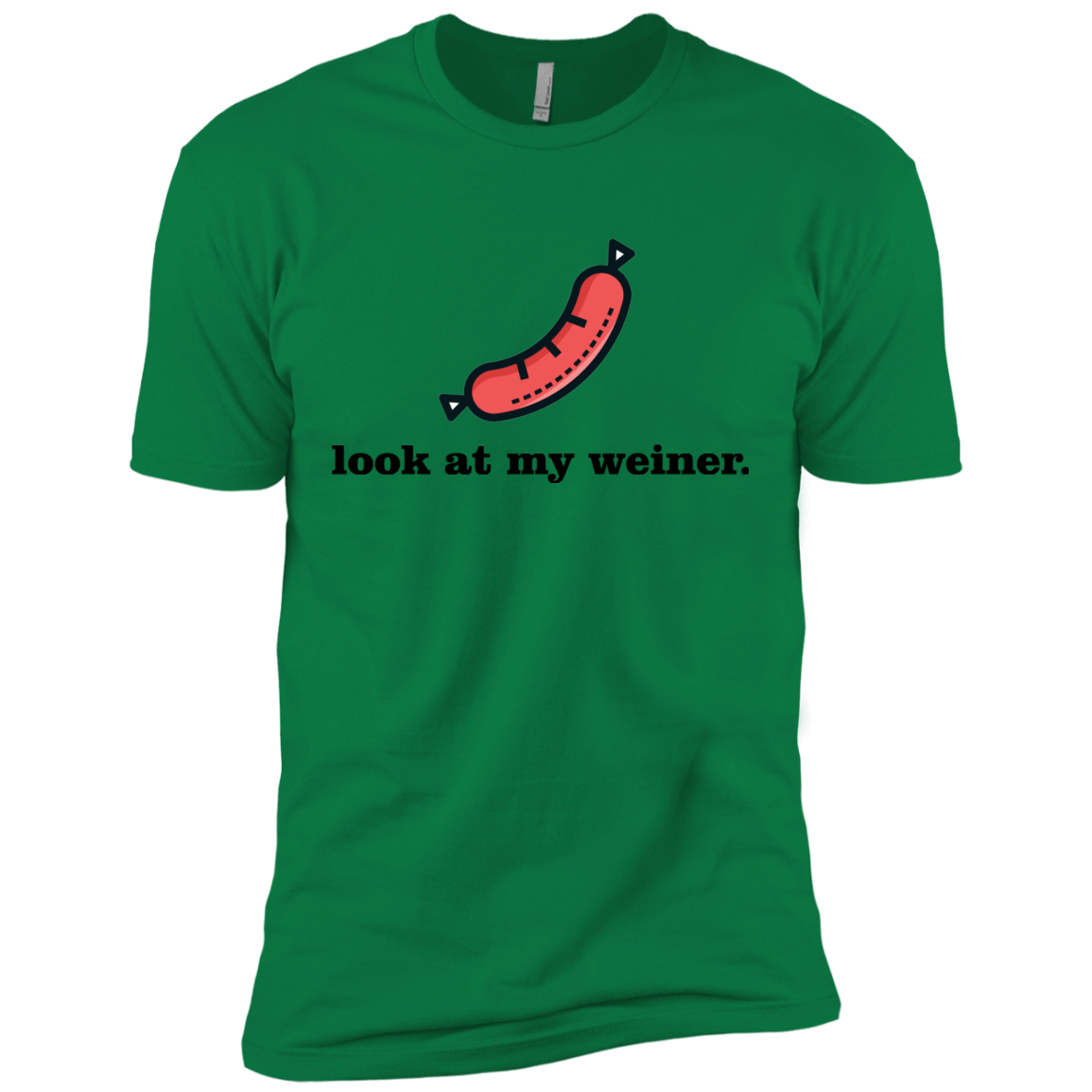 T-Shirts Kelly Green / X-Small Weiner Men's Premium T-Shirt