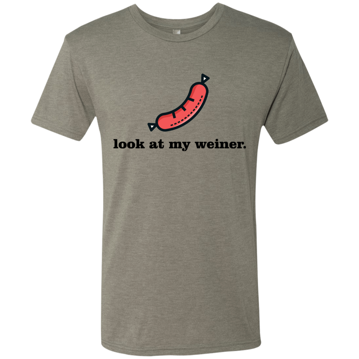 T-Shirts Venetian Grey / Small Weiner Men's Triblend T-Shirt