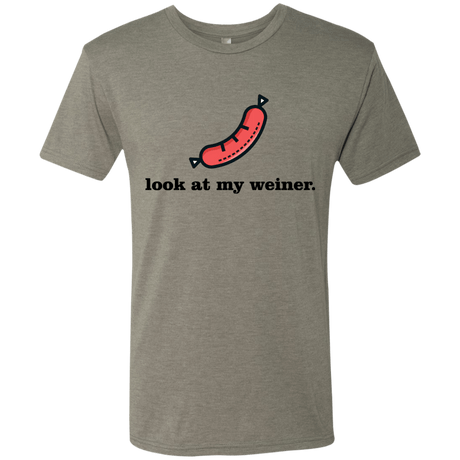 T-Shirts Venetian Grey / Small Weiner Men's Triblend T-Shirt