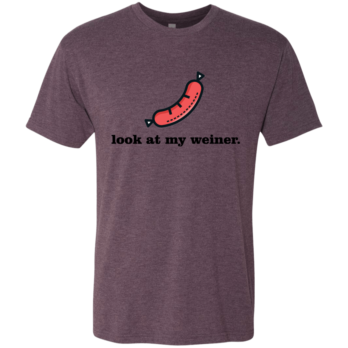 T-Shirts Vintage Purple / Small Weiner Men's Triblend T-Shirt