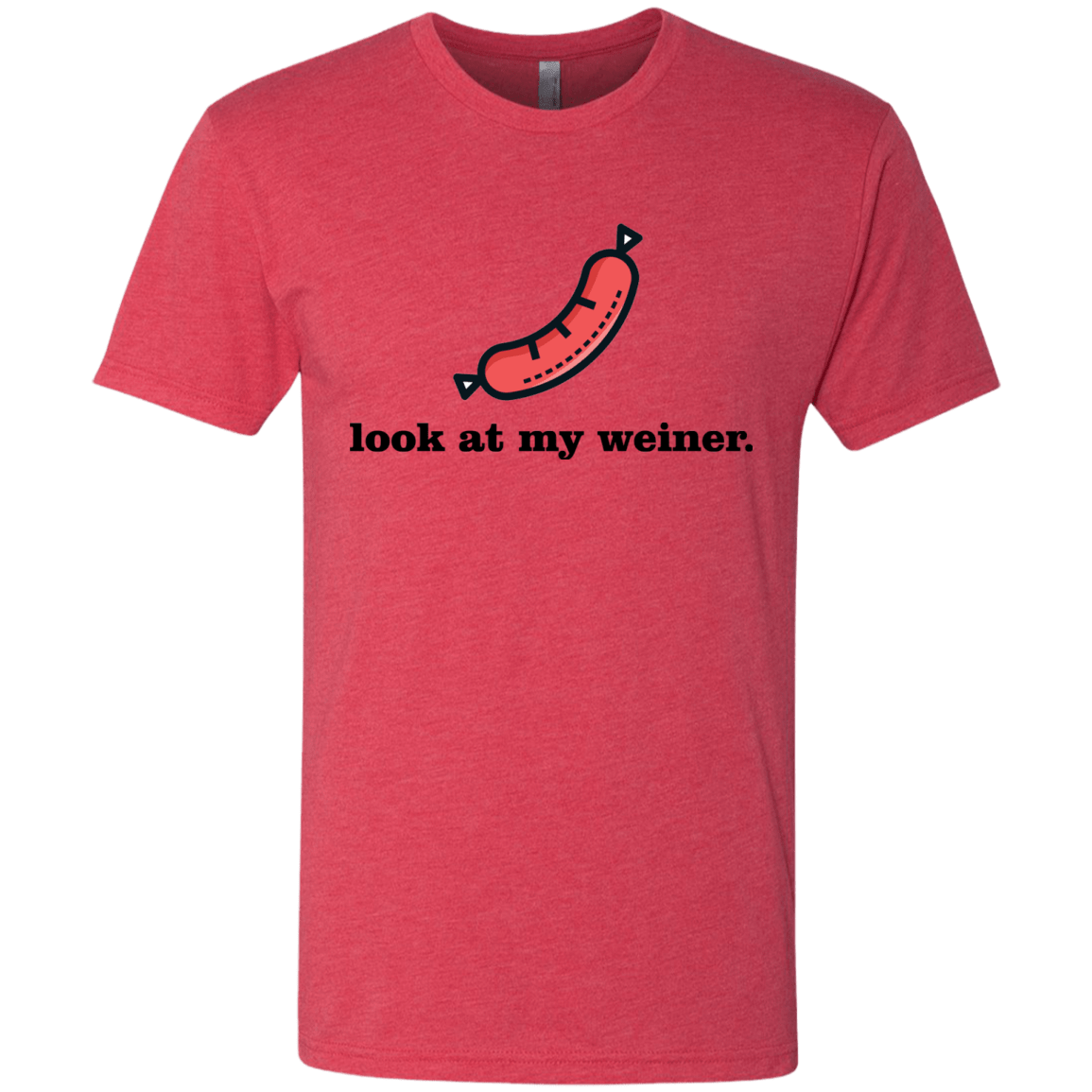 T-Shirts Vintage Red / Small Weiner Men's Triblend T-Shirt