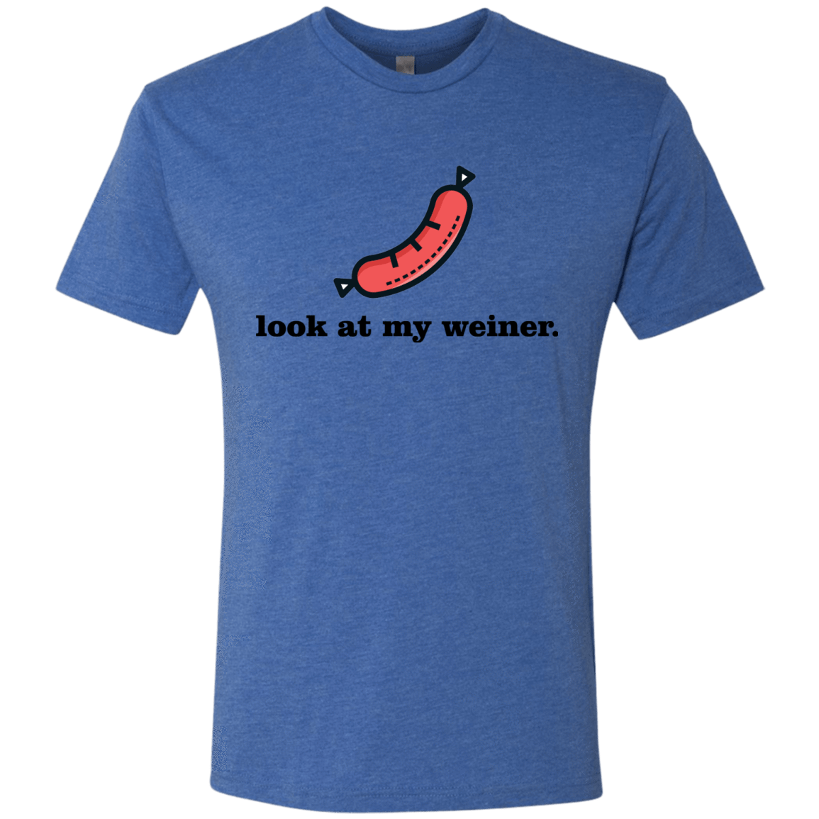 T-Shirts Vintage Royal / Small Weiner Men's Triblend T-Shirt