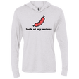 T-Shirts Heather White / X-Small Weiner Triblend Long Sleeve Hoodie Tee