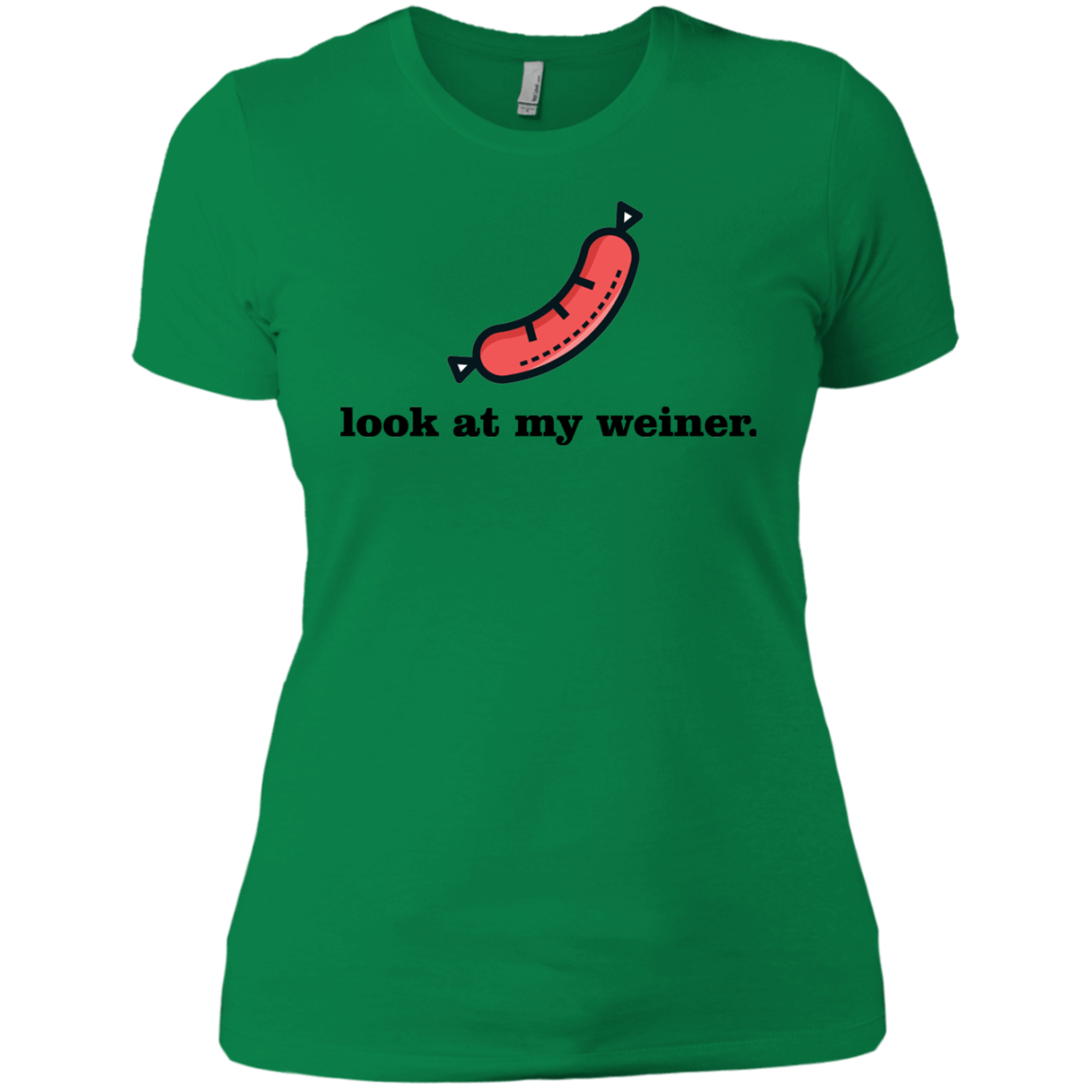 T-Shirts Kelly Green / X-Small Weiner Women's Premium T-Shirt