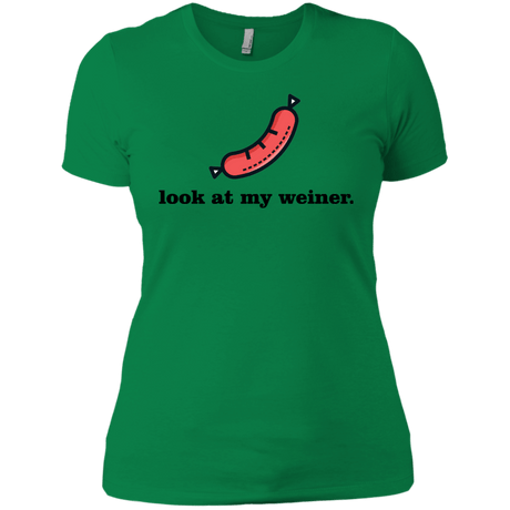 T-Shirts Kelly Green / X-Small Weiner Women's Premium T-Shirt