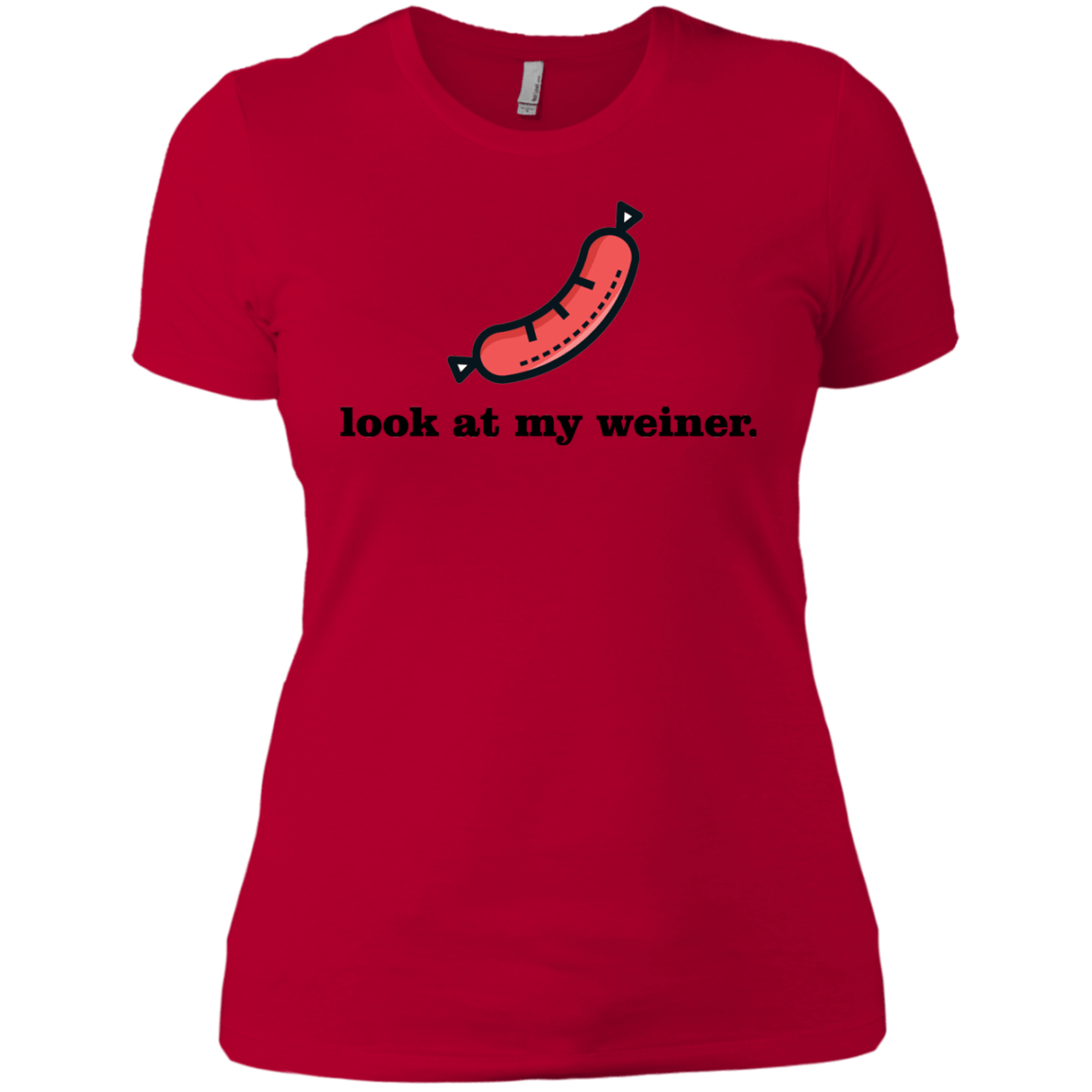 T-Shirts Red / X-Small Weiner Women's Premium T-Shirt