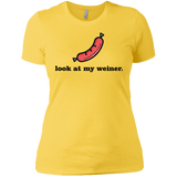 T-Shirts Vibrant Yellow / X-Small Weiner Women's Premium T-Shirt