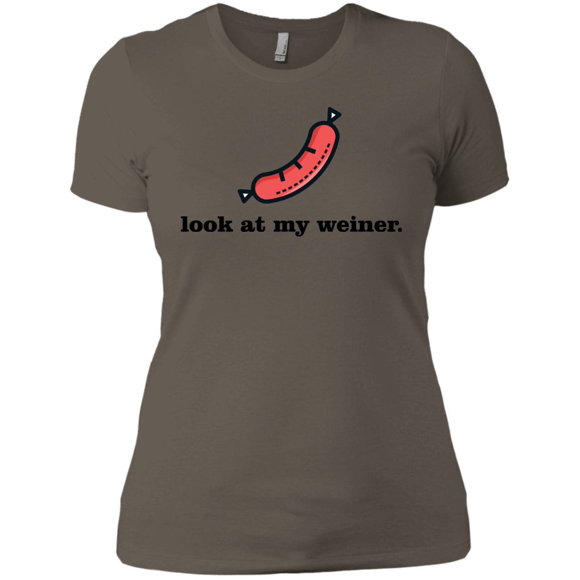 T-Shirts Warm Grey / X-Small Weiner Women's Premium T-Shirt
