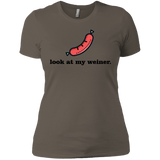 T-Shirts Warm Grey / X-Small Weiner Women's Premium T-Shirt
