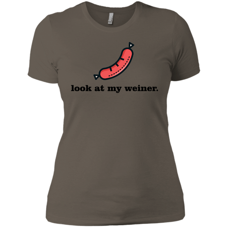 T-Shirts Warm Grey / X-Small Weiner Women's Premium T-Shirt