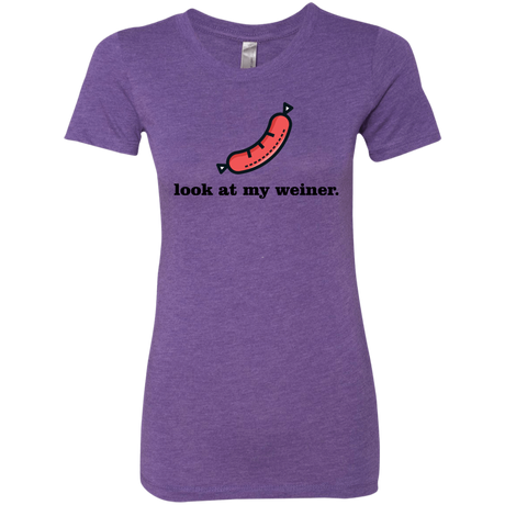 T-Shirts Purple Rush / Small Weiner Women's Triblend T-Shirt