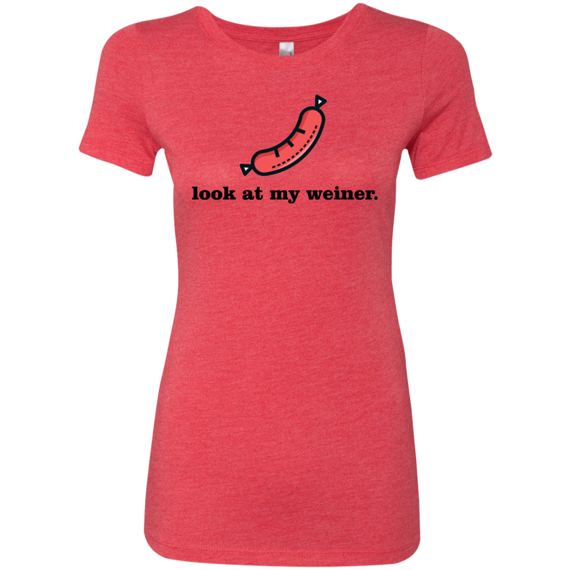 T-Shirts Vintage Red / Small Weiner Women's Triblend T-Shirt