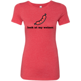 T-Shirts Vintage Red / Small Weiner Women's Triblend T-Shirt