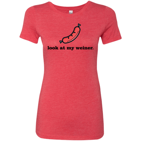 T-Shirts Vintage Red / Small Weiner Women's Triblend T-Shirt