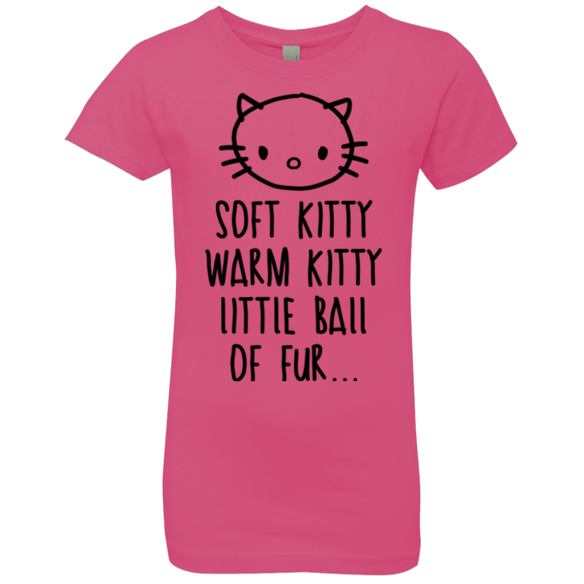 T-Shirts Hot Pink / YXS Weird Kitty Girls Premium T-Shirt