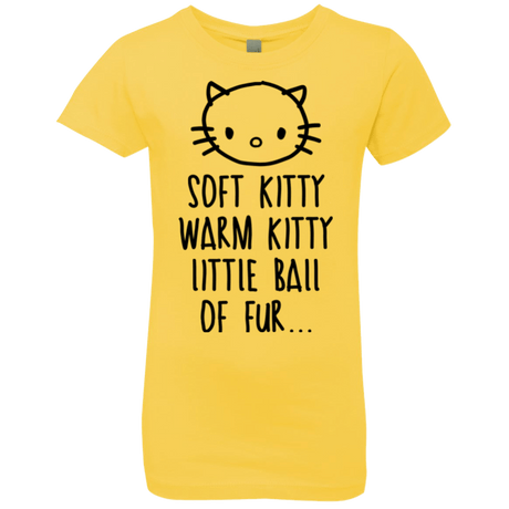 T-Shirts Vibrant Yellow / YXS Weird Kitty Girls Premium T-Shirt