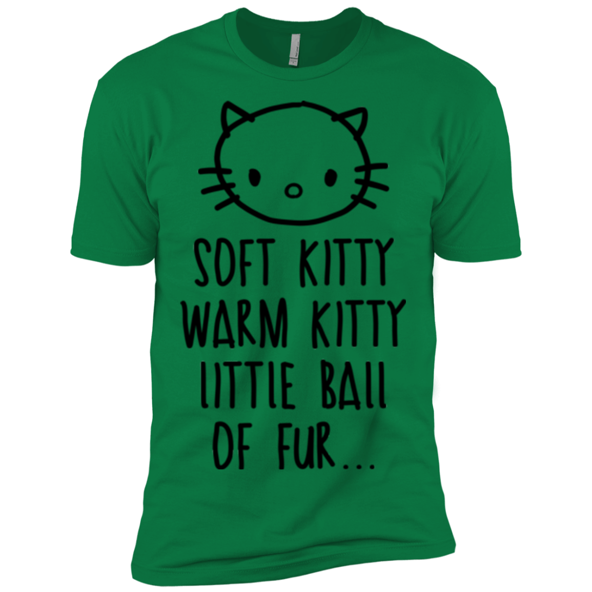 T-Shirts Kelly Green / X-Small Weird Kitty Men's Premium T-Shirt