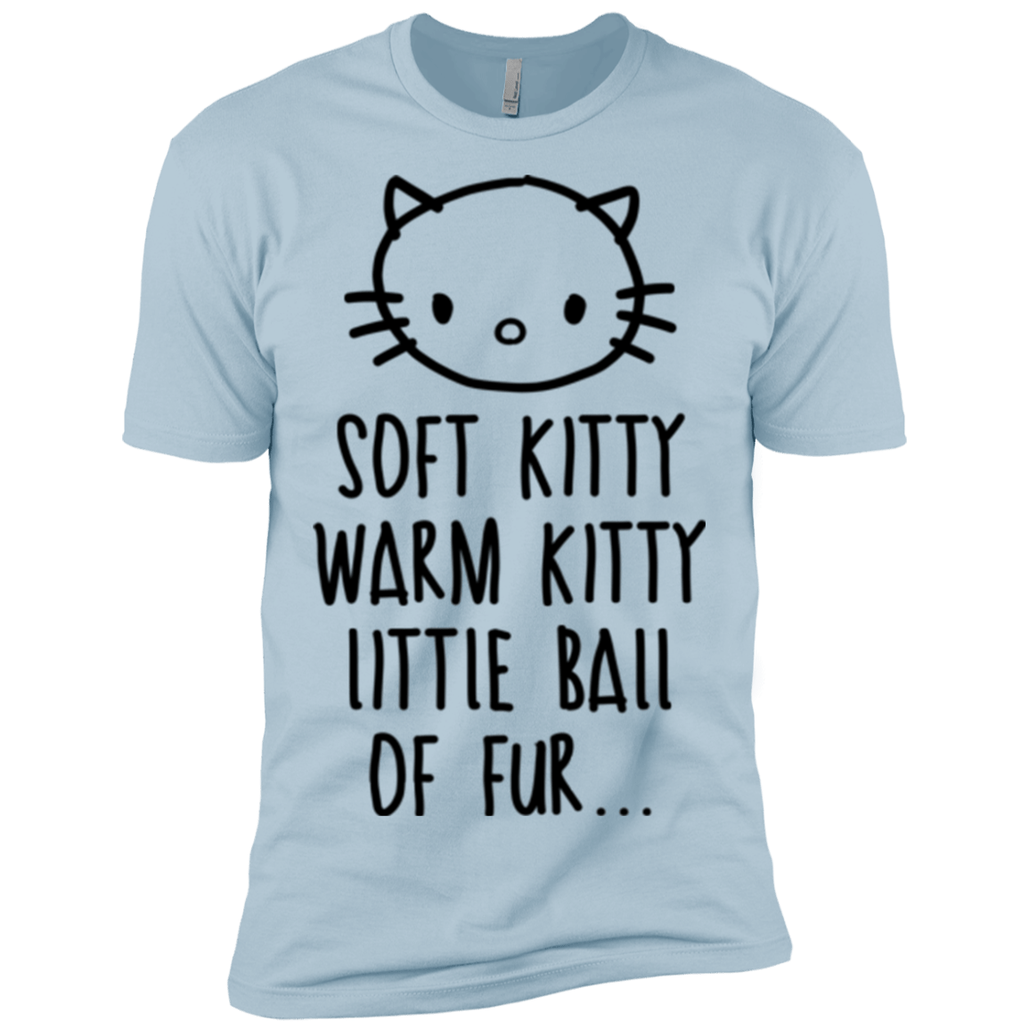 T-Shirts Light Blue / X-Small Weird Kitty Men's Premium T-Shirt