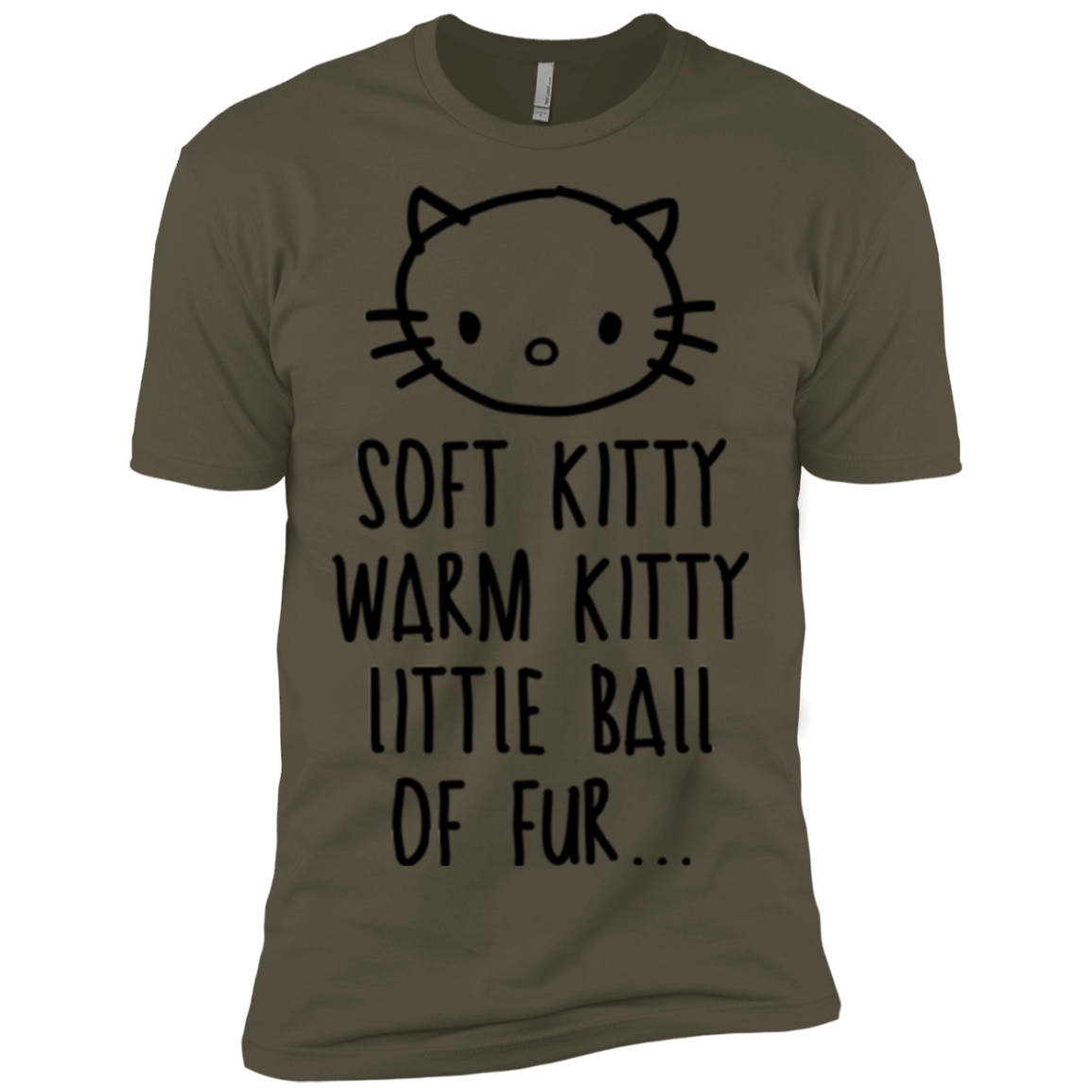 T-Shirts Military Green / X-Small Weird Kitty Men's Premium T-Shirt