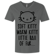 T-Shirts Heavy Metal / X-Small Weird Kitty Men's Premium V-Neck
