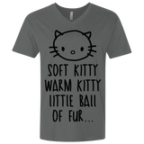 T-Shirts Heavy Metal / X-Small Weird Kitty Men's Premium V-Neck